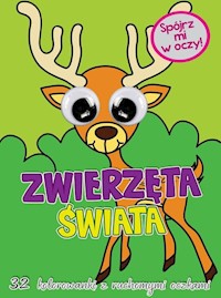 Kolorowanka z oczkami Zwierzęta świata -  - książka