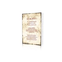 Dekret w niebieskim ferowany parlamencie -  - książka