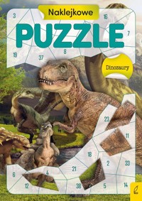 Naklejkowe puzzle Dinozaury -  - książka