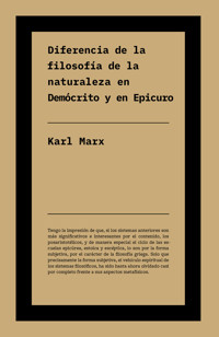 Diferencia entre la filosofía de la naturaleza en Demócrito y en Epicuro - Karl Marx - ebook