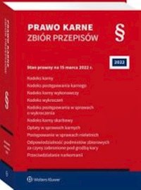 Prawo karne Zbiór przepisów -  - książka