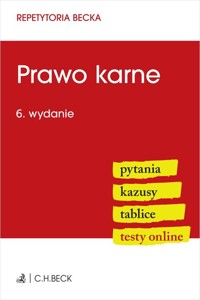 Prawo karne. Pytania. Kazusy. Tablice. Testy online -  - książka