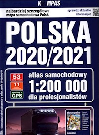 Polska 2020/2021 Atlas samochodowy dla profesjonalistów 1: 200 000 -  - książka