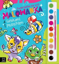 Zwierzątka na wsi. Malowanka z farbkami i pędzelkiem - Agata Kaczyńska - książka