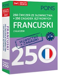 250 ćwiczeń ze słownictwa Francuski +250 zagadek -  - książka
