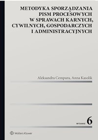 Metodyka sporządzania pism procesowych - Cempura Aleksandra, Kasolik Anna - książka