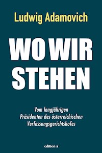 Wo wir stehen - Ludwig Adamovich - ebook