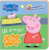 Peppa Pig Układanka - Kolorowanka W drogę. -  - książka