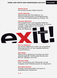 exit! Krise und Kritik der Warengesellschaft 23/2026 - Robert Kurz - ebook