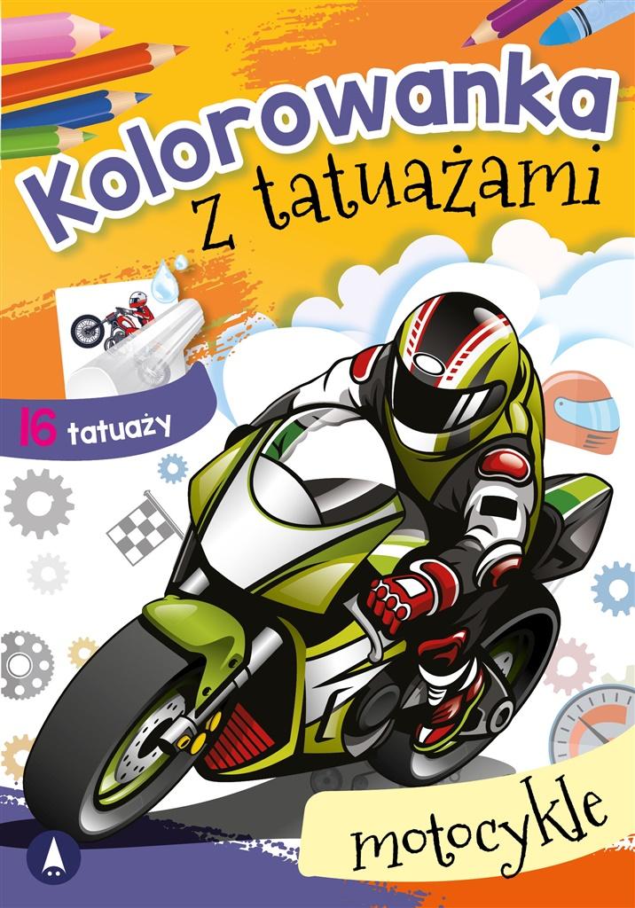 Kolorowanka z tatuażami. Motocykle - zbiorowa praca - książka