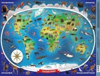 Mappuzzle Junior - Zwierzęta świata - podkładka -  - książka