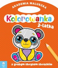 Akademia Maluszka Panda z grubym obrysem -  - książka