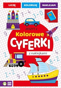 Kolorowe cyferki z naklejkami Zeszyt 2 -  - książka