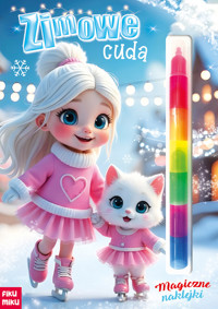 Zimowe cuda. Magiczne naklejki - zbiorowa praca - książka