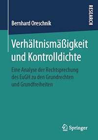 Verhältnismäßigkeit und Kontrolldichte - Bernhard Oreschnik - ebook