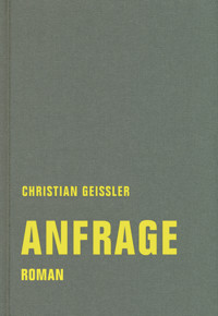Anfrage - Christian Geissler - ebook