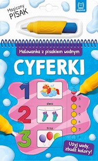 Malowanka z pisakiem wodnym Cyferki -  - książka