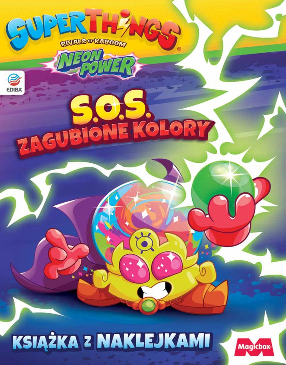 SuperThings Neon Power. Książka z naklejkami - zbiorowa praca - książka