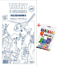 Tatry z humorem Kolorowanka XL + kredki -  - książka