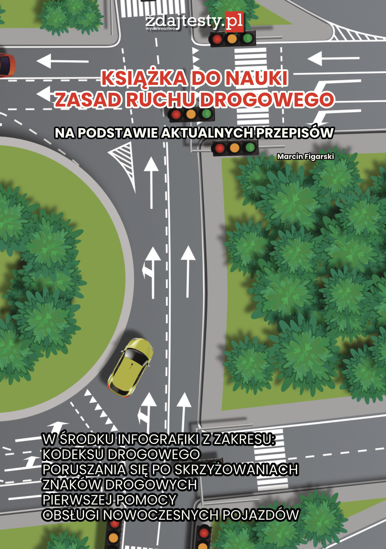 Okładka:Książka do nauki zasad ruchu drogowego 