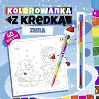 Kolorowanka z kredką Zima -  - książka