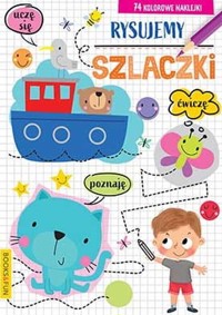 Rysujemy szlaczki z naklejkami -  - książka