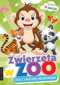 Zwierzęta w Zoo Seria z gwiazdką Kolorowanka -  - książka