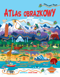 Atlas obrazkowy + wielka mapa świata -  - książka