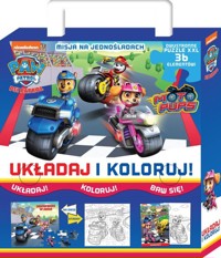 Psi Patrol Układaj i koloruj Misja na jednośladach -  - książka