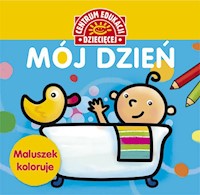 Maluszek koloruje Mój dzień Książka z naklejkami -  - książka