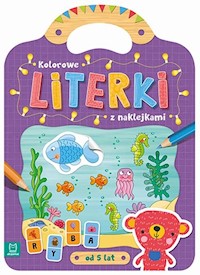 Kolorowe literki z naklejkami od 5 lat -  - książka