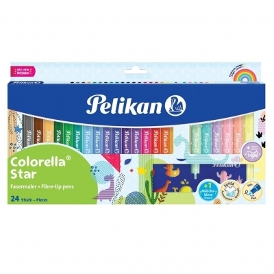 Flamastry Pelikan Colorella, 24 kolory -  - książka