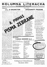Pisma zebrane A Pirmasa REPRINT -  - książka