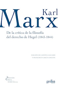 De la crítica de la filosofía del derecho de Hegel (1843-1844) - Karl Marx - ebook