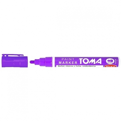 Marker olejny Toma 2,5 mm - fioletowy (TO-44092) -  - książka